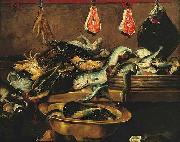 Frans Snyders Fish stall Sweden oil painting artist